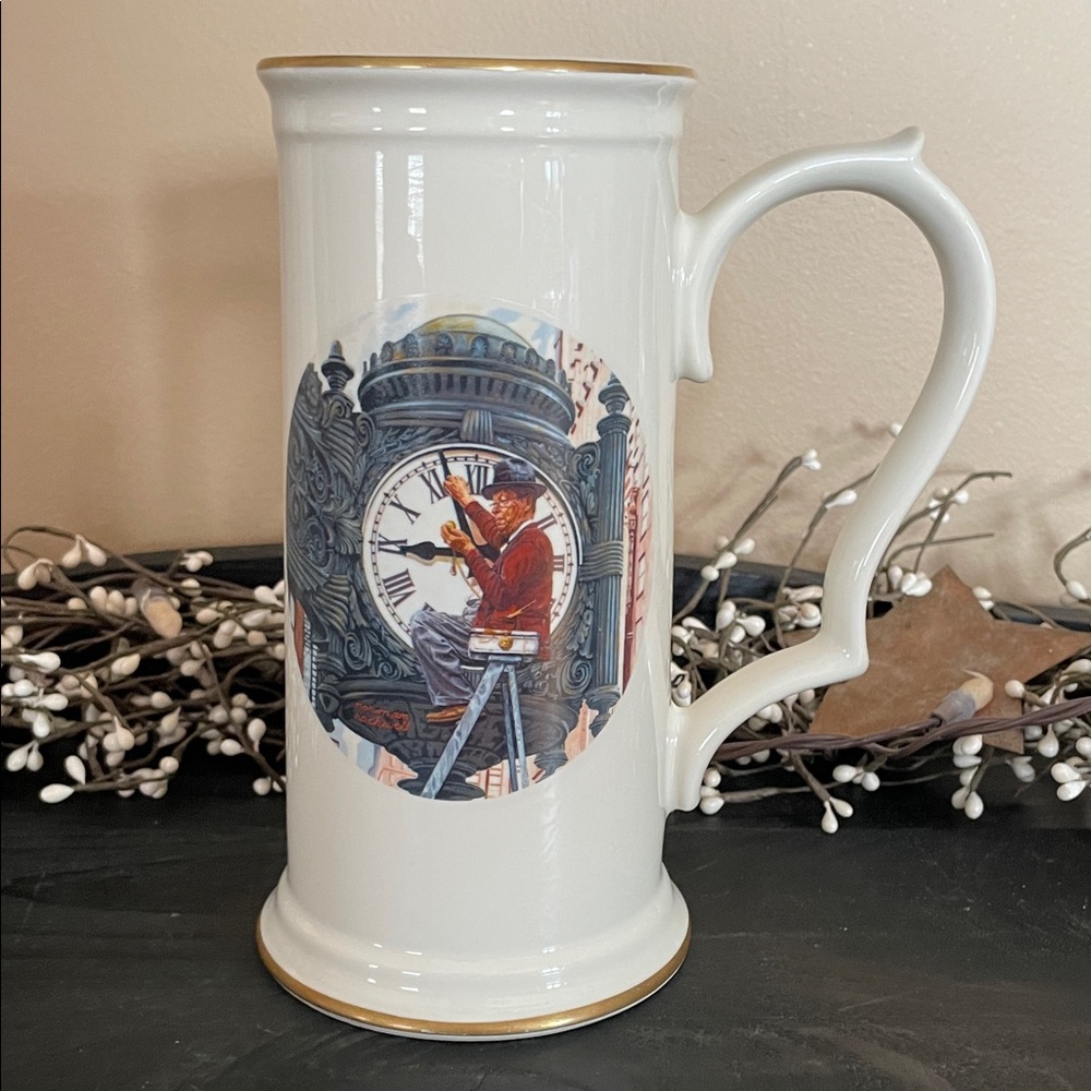Vintage Gorham Norman Rockwell, Marshall Field’s Commemorative 130th Stein Mug